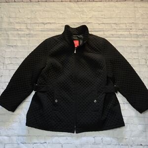 ESPRIT Black Quilted Zipper Jacket
